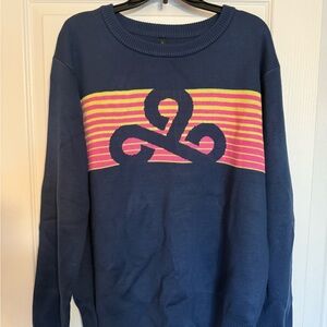 Blue and Pink Striped Sweater